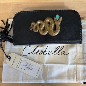 Cleobella RARE leather snake turquoise wallet - NEW WITH TAG 
frances wallet
